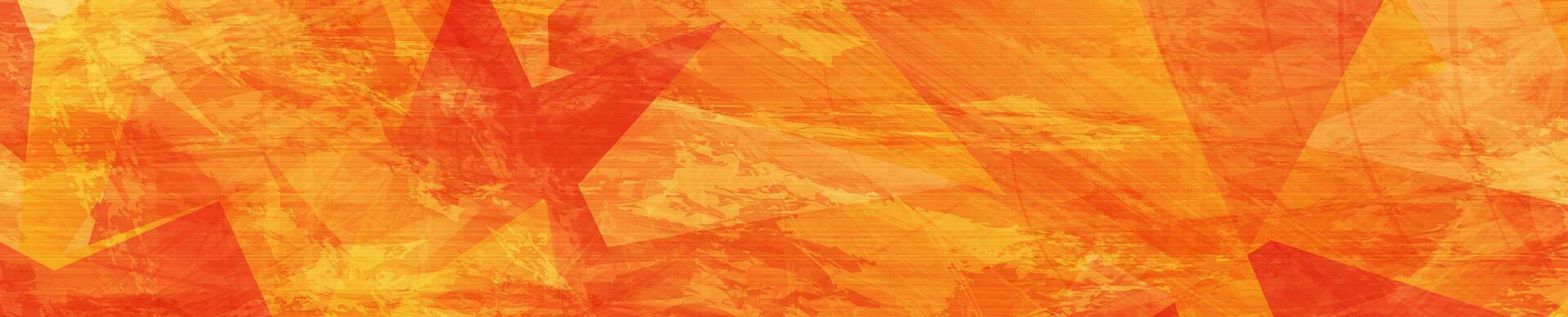 Bright orange geometric low poly grunge background vector