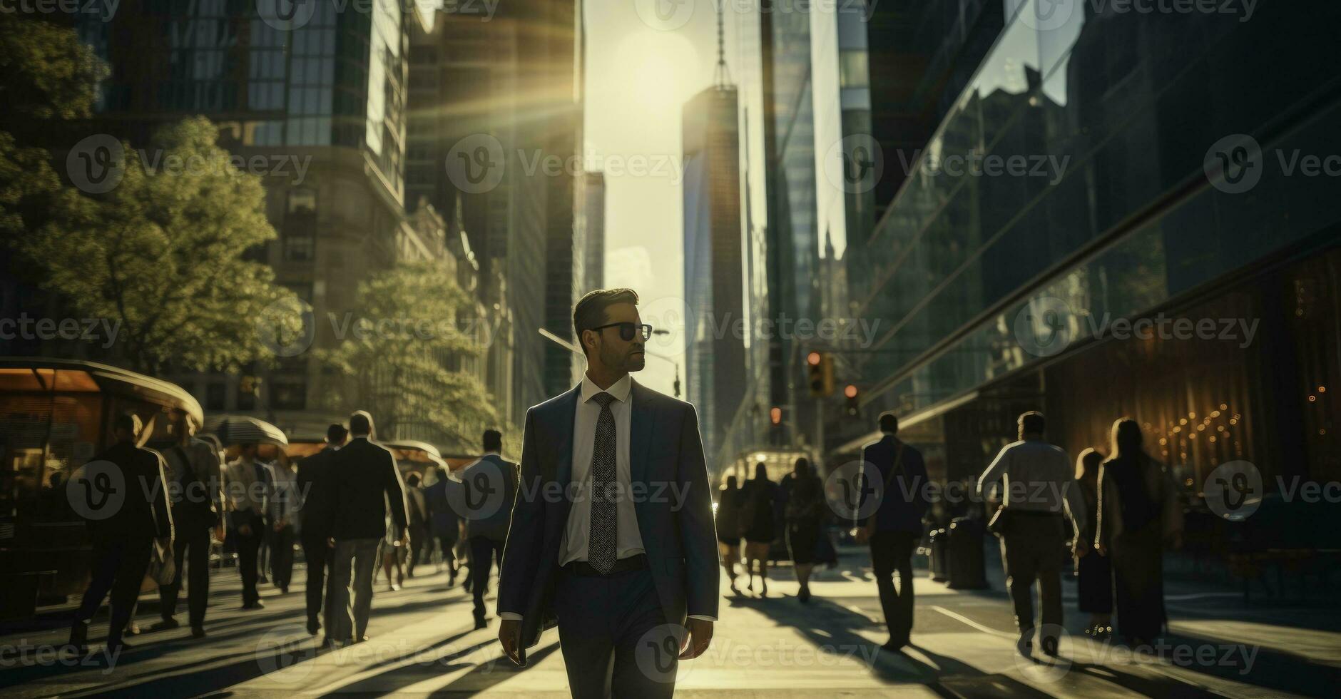 Dynamic Hustle in the Urban Jungle photo