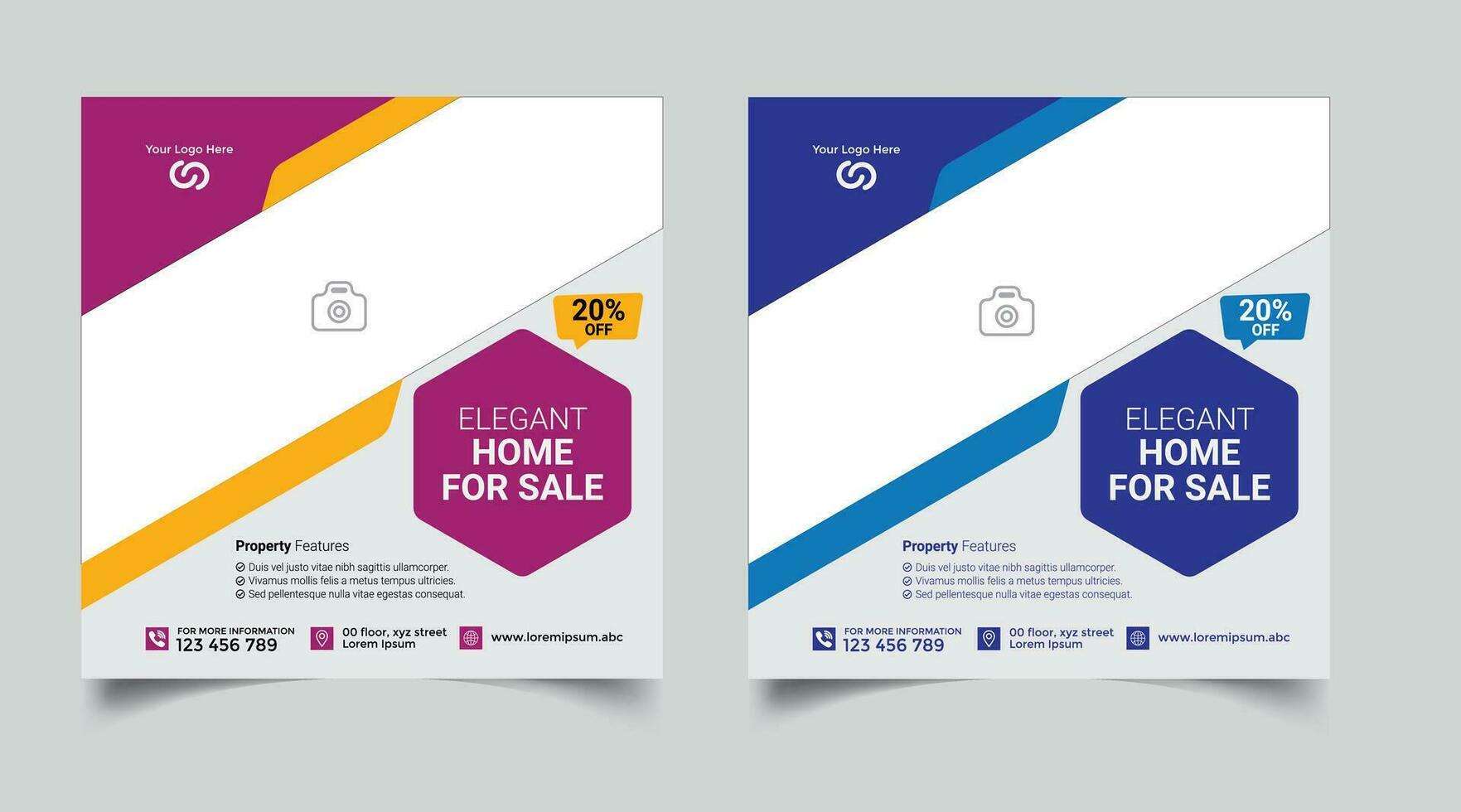 Social Media Banner vector