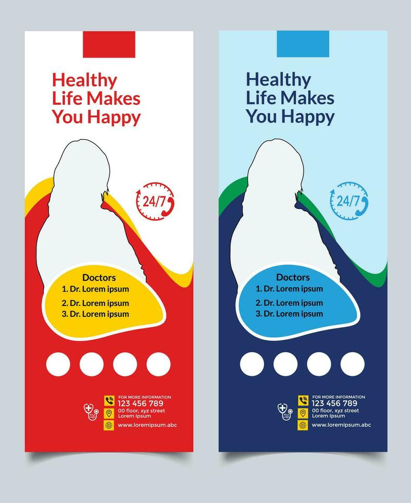 Rollup Banner Design vector
