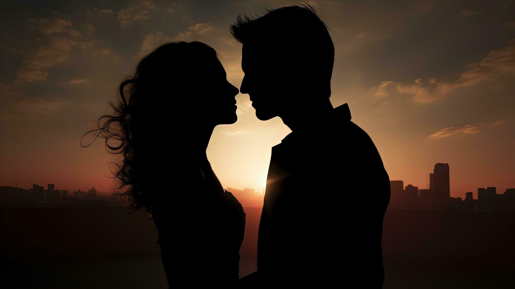 Couple s silhouette photo