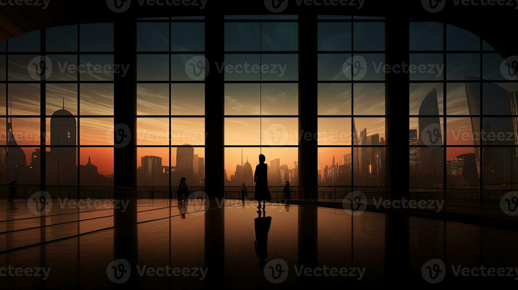 Beijing China edificio interior silueta foto