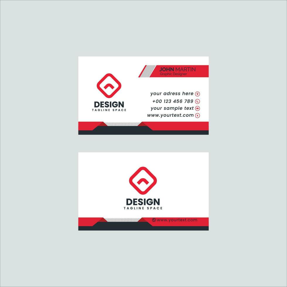 Corporate New Mordern Business Card Design vector