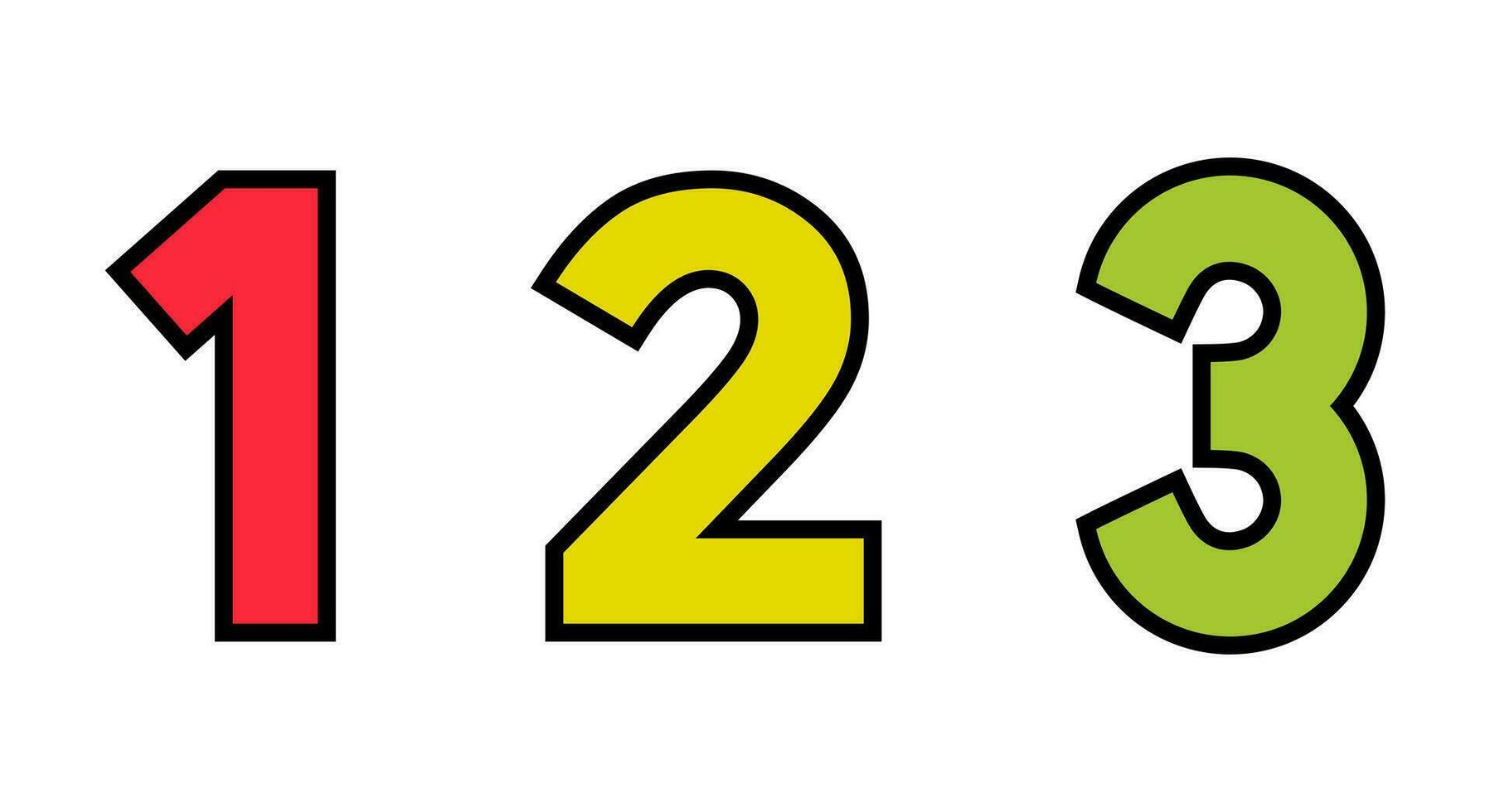 123 number icon vector. One, two, and three symbol in flat style 27448968  Vector Art at Vecteezy