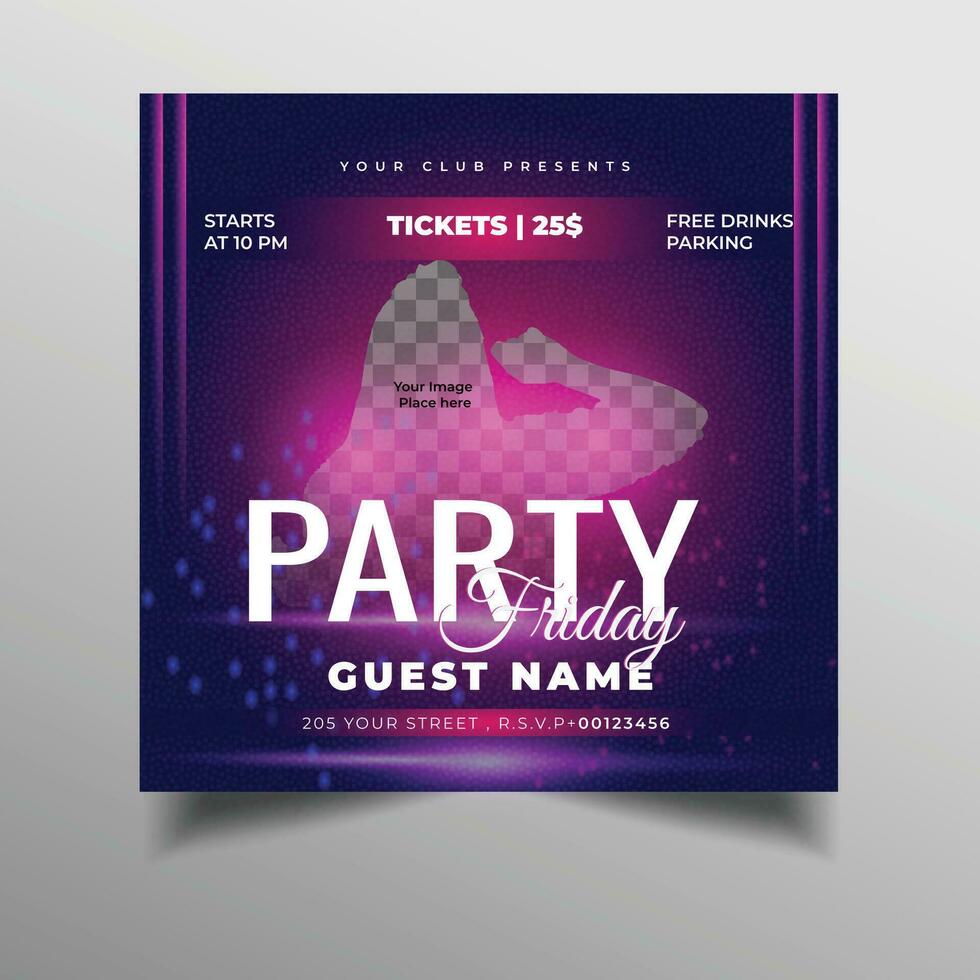 Party Flyer Design vector