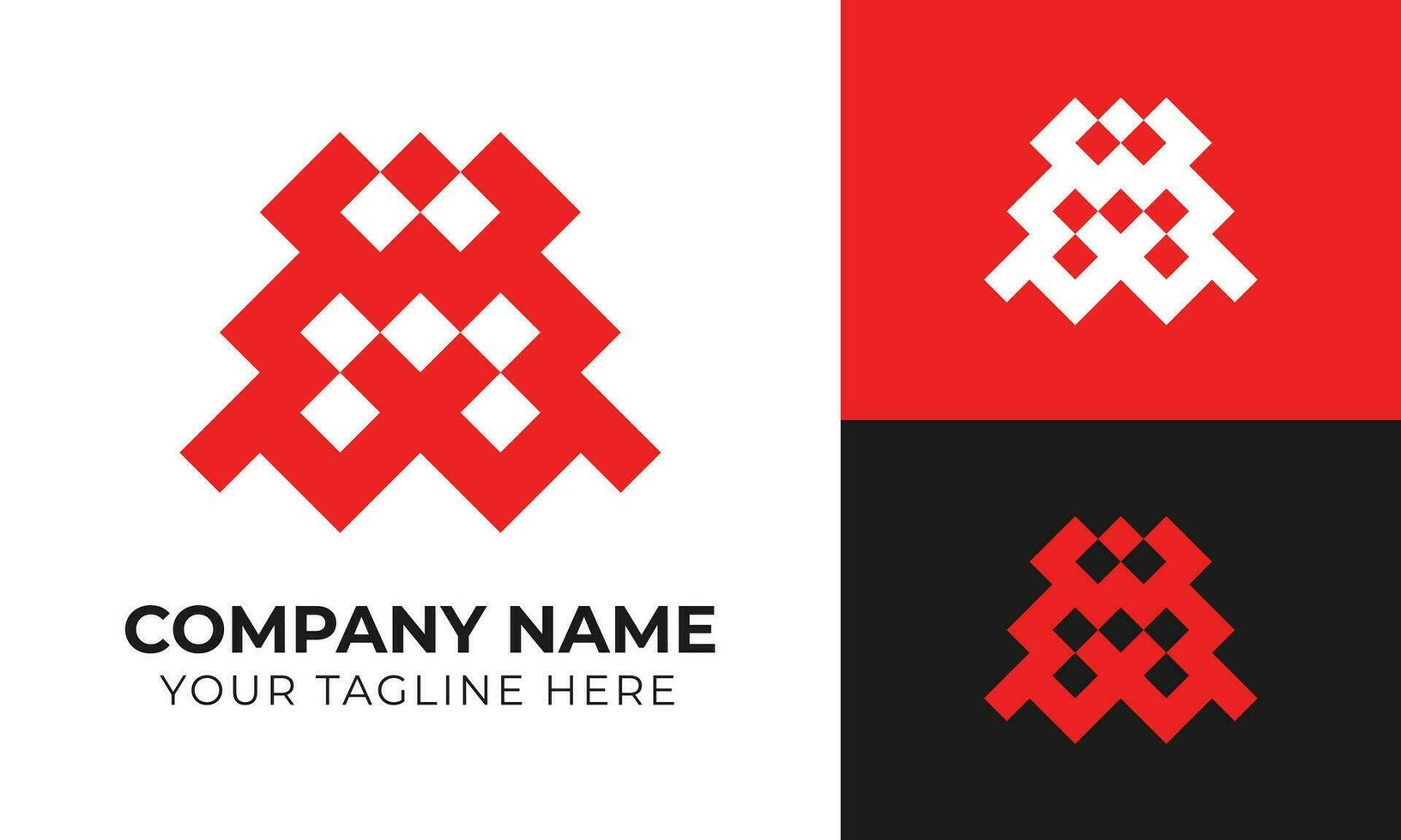Creative modern minimal abstract business logo design template Free Vector