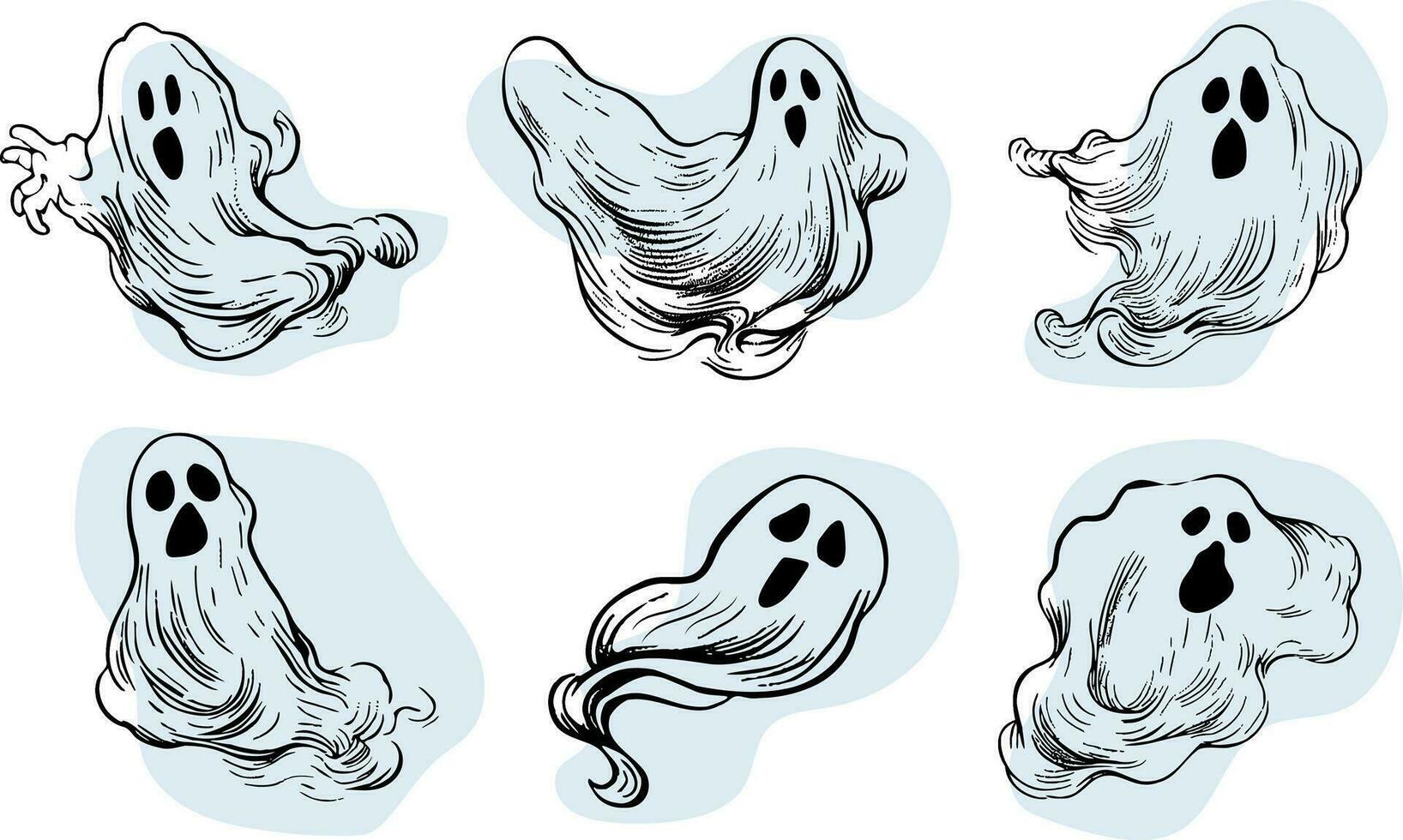 realistic ghost drawing