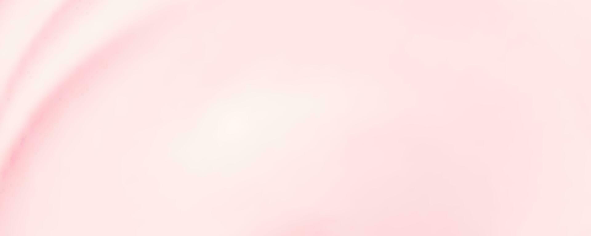 Pink spreading texture of cream, ice cream or icing. Light background of strawberry dessert, jelly or confectionery cream. vector