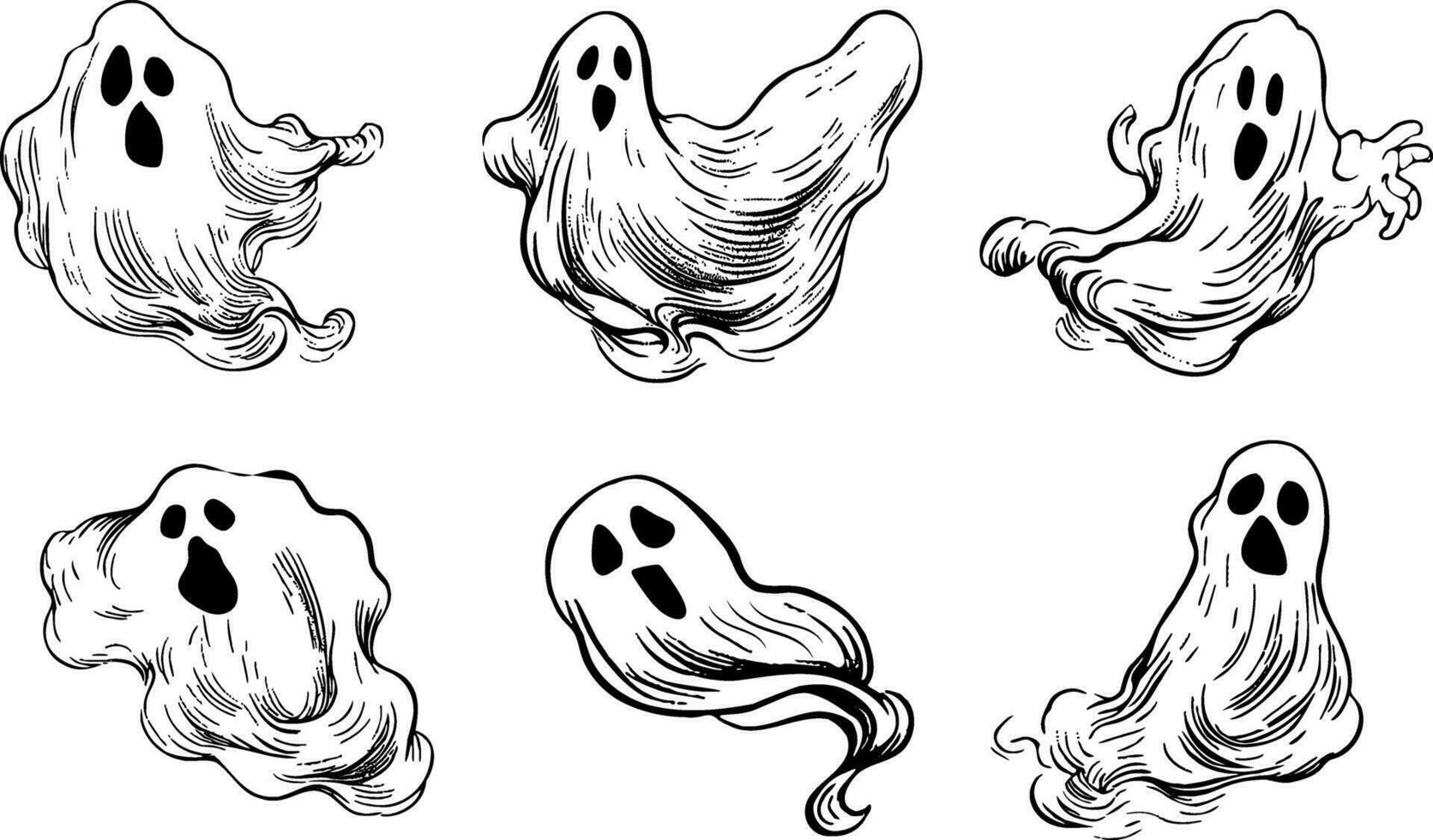 realistic ghost drawing