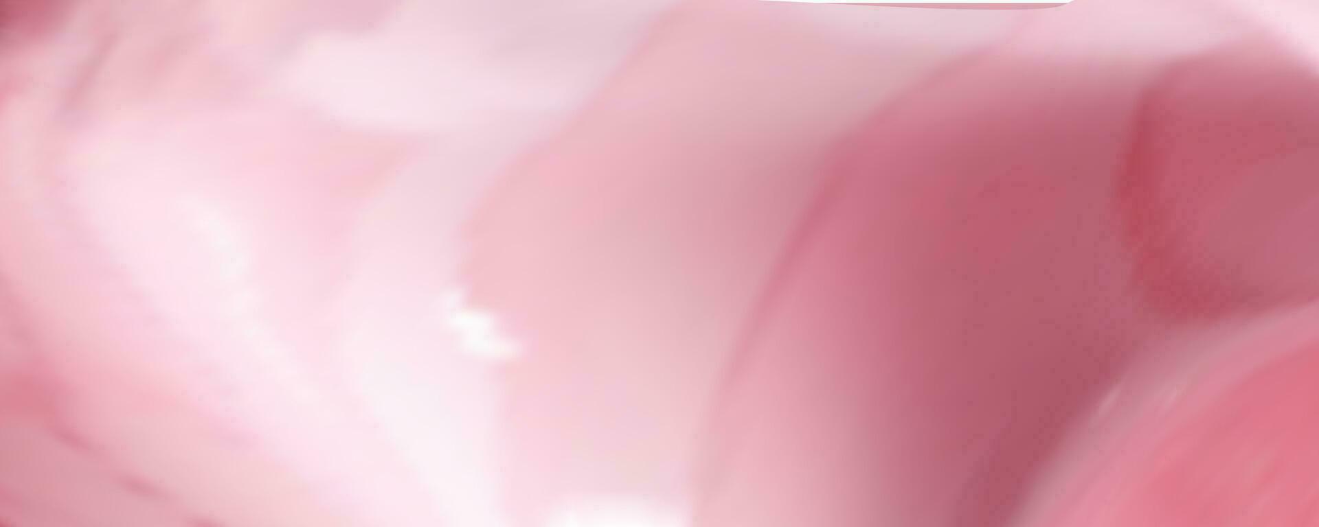 Pink spreading texture of cream, ice cream or icing. Light background of strawberry dessert, jelly or confectionery cream. vector