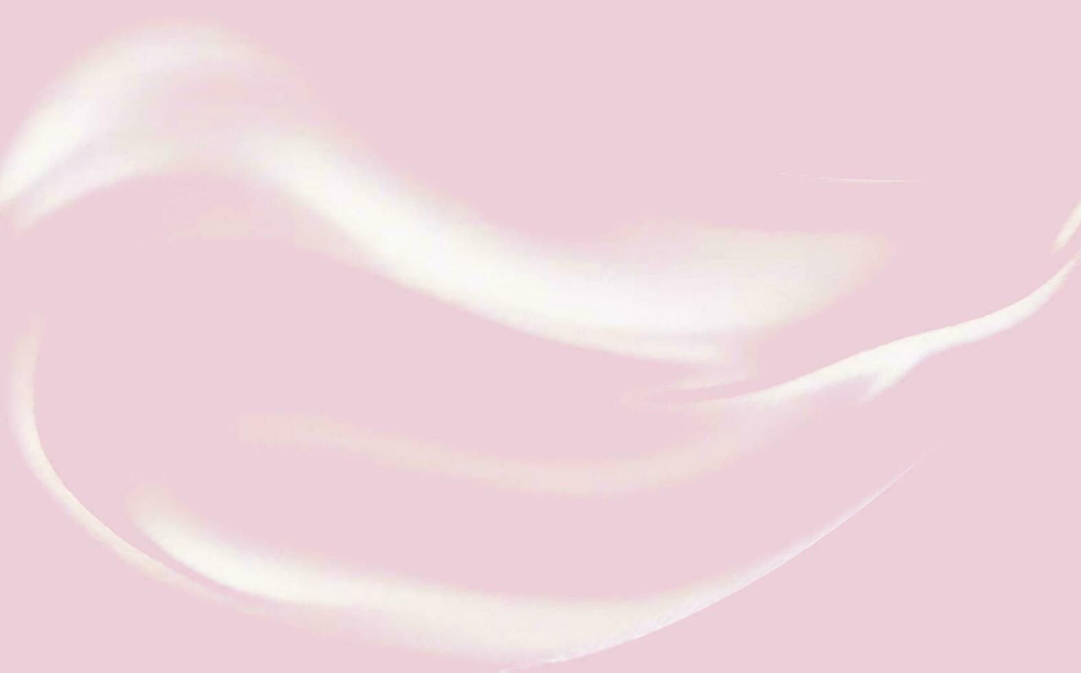 Pink spreading texture of cream, ice cream or icing. Light background of strawberry dessert, jelly or confectionery cream. vector