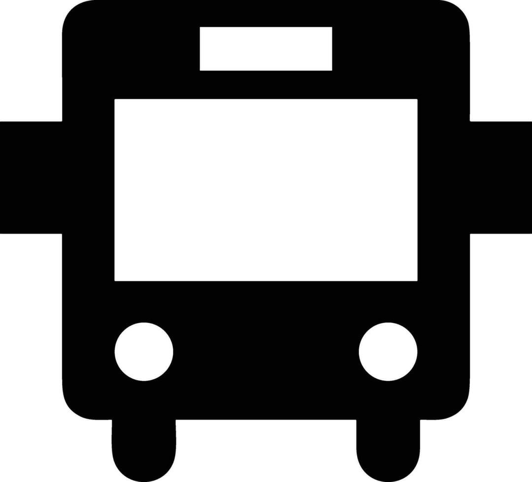 Bus transportation symbol icon vector image. Illustration of the silhouette bus transport public travel design image. EPS 10