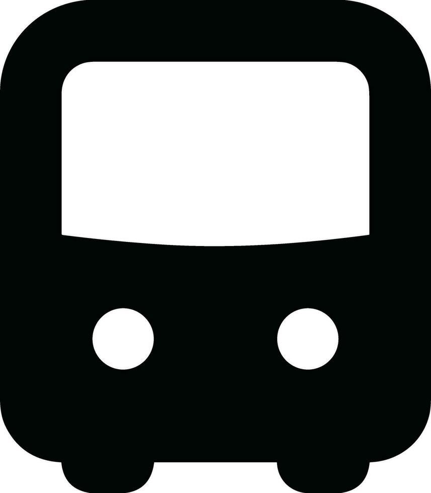 Bus transportation symbol icon vector image. Illustration of the silhouette bus transport public travel design image. EPS 10