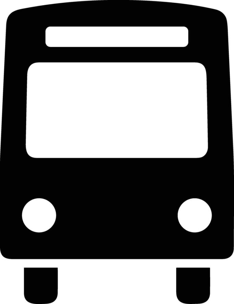 Bus transportation symbol icon vector image. Illustration of the silhouette bus transport public travel design image. EPS 10