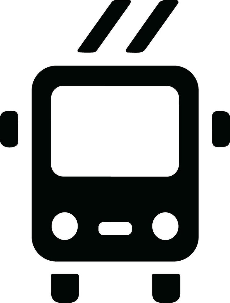 Bus transportation symbol icon vector image. Illustration of the silhouette bus transport public travel design image. EPS 10