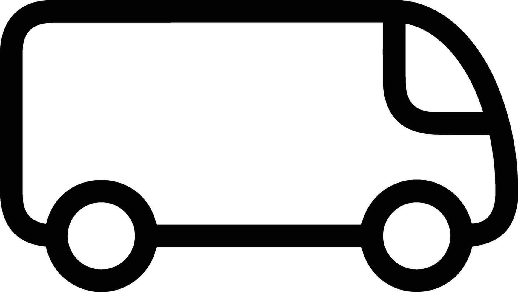 Bus transportation symbol icon vector image. Illustration of the silhouette bus transport public travel design image. EPS 10