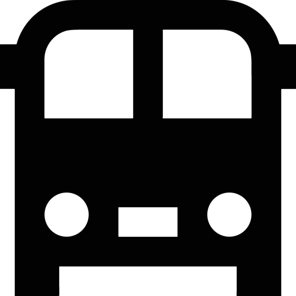 Bus transportation symbol icon vector image. Illustration of the silhouette bus transport public travel design image. EPS 10