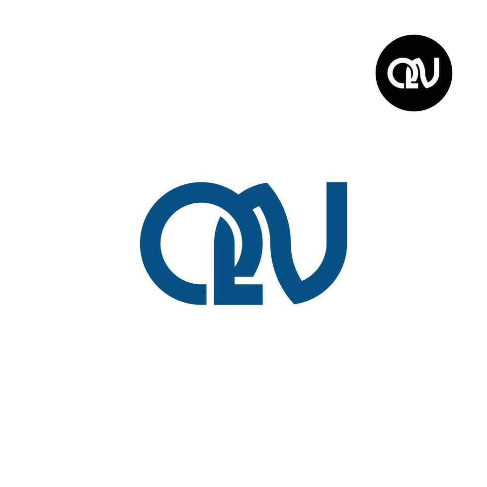 Letter QN Monogram Logo Design vector
