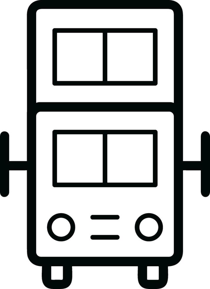 Bus transportation symbol icon vector image. Illustration of the silhouette bus transport public travel design image. EPS 10