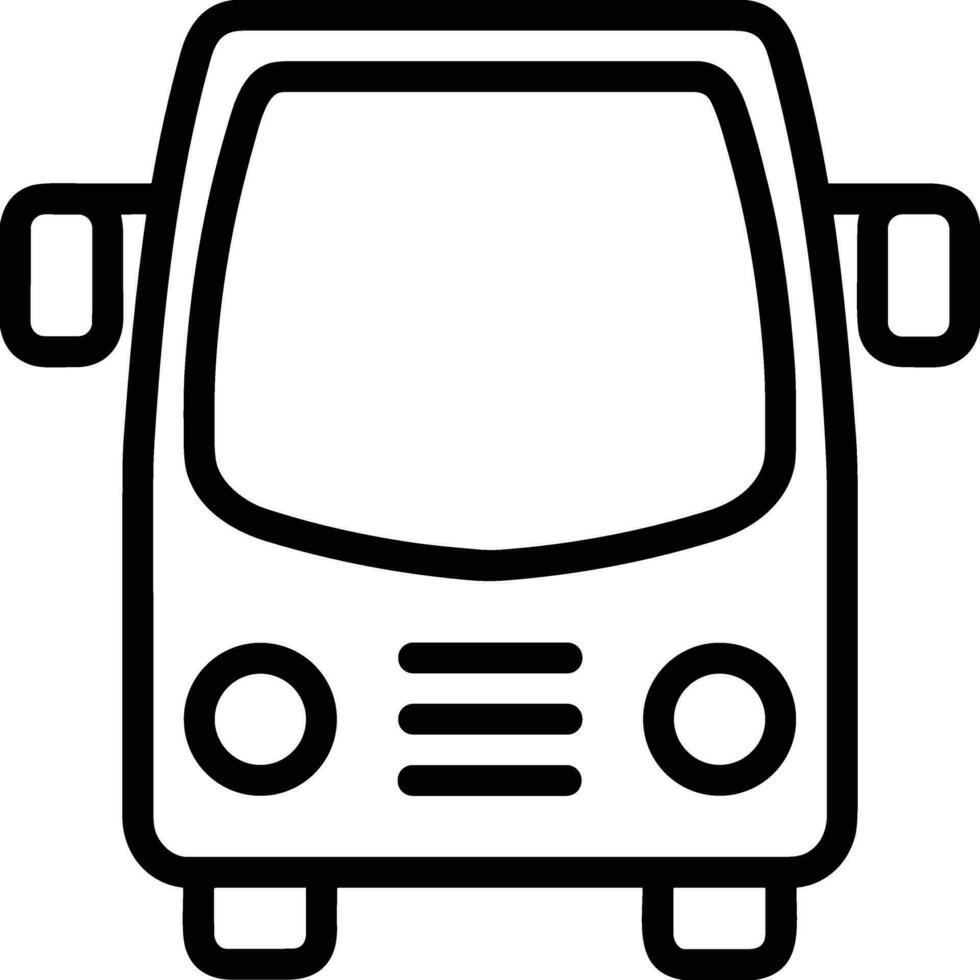 Bus transportation symbol icon vector image. Illustration of the silhouette bus transport public travel design image. EPS 10