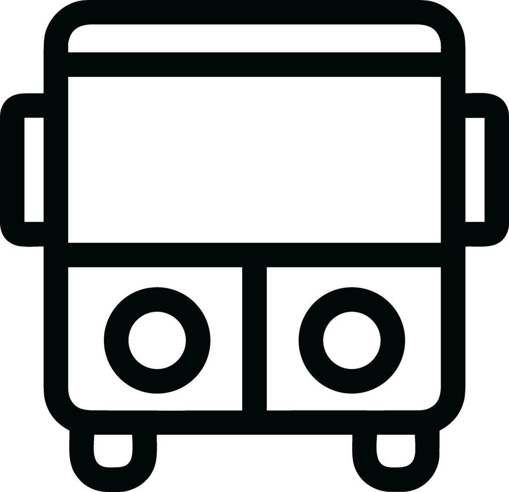 Bus transportation symbol icon vector image. Illustration of the silhouette bus transport public travel design image. EPS 10