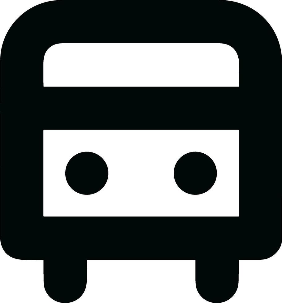 Bus transportation symbol icon vector image. Illustration of the silhouette bus transport public travel design image. EPS 10