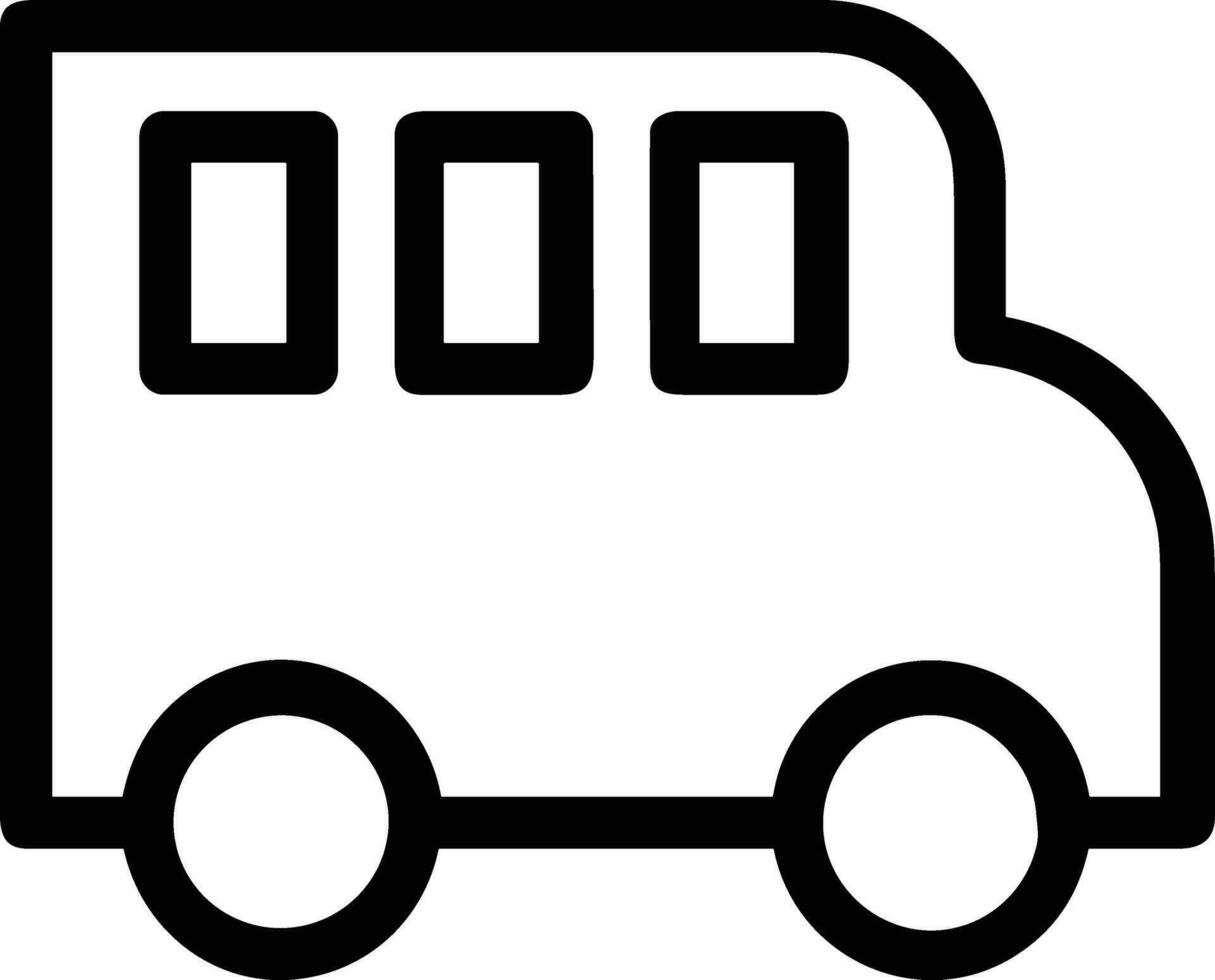 Bus transportation symbol icon vector image. Illustration of the silhouette bus transport public travel design image. EPS 10