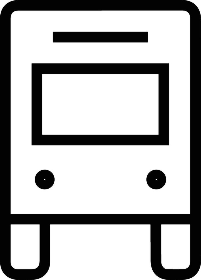 Bus transportation symbol icon vector image. Illustration of the silhouette bus transport public travel design image. EPS 10