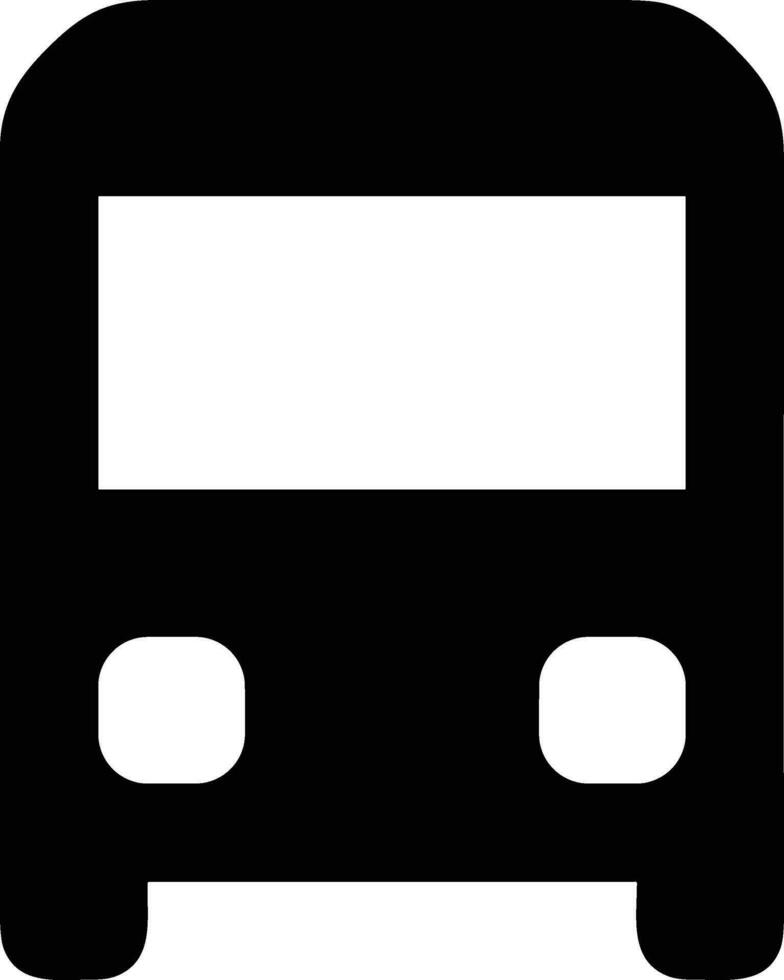 Bus transportation symbol icon vector image. Illustration of the silhouette bus transport public travel design image. EPS 10