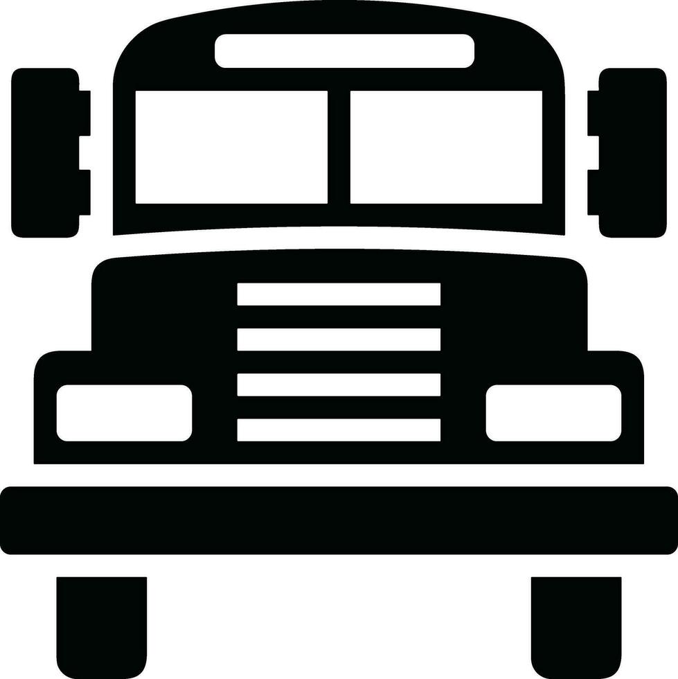 Bus transportation symbol icon vector image. Illustration of the silhouette bus transport public travel design image. EPS 10