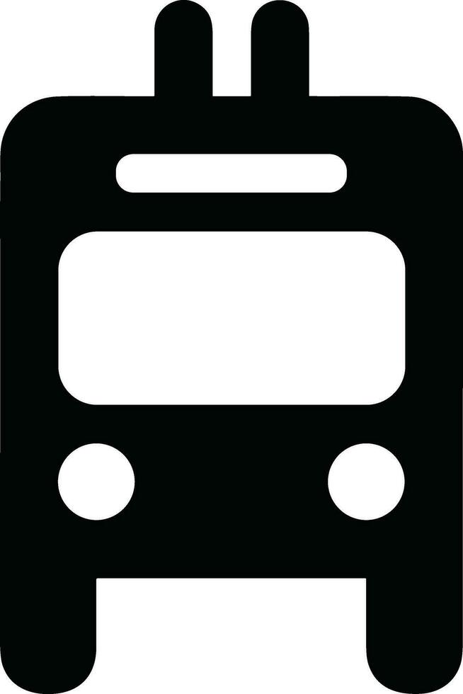 Bus transportation symbol icon vector image. Illustration of the silhouette bus transport public travel design image. EPS 10