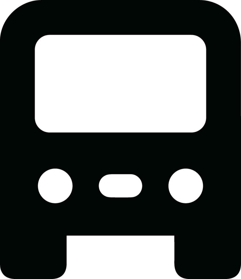 Bus transportation symbol icon vector image. Illustration of the silhouette bus transport public travel design image. EPS 10