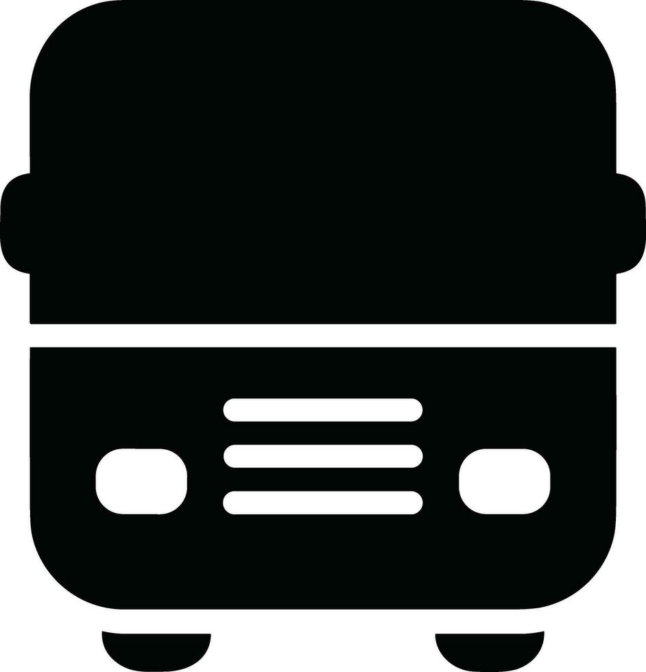 Bus transportation symbol icon vector image. Illustration of the silhouette bus transport public travel design image. EPS 10