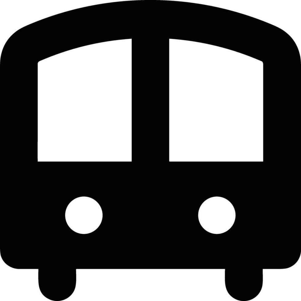 Bus transportation symbol icon vector image. Illustration of the silhouette bus transport public travel design image. EPS 10