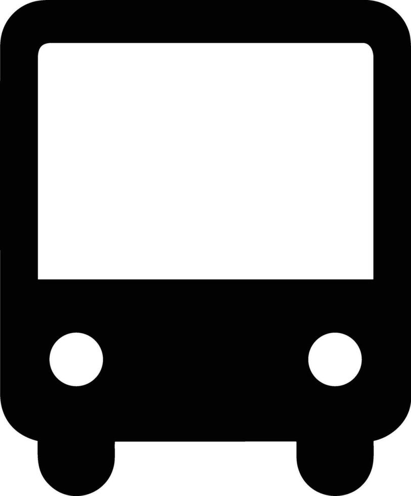 Bus transportation symbol icon vector image. Illustration of the silhouette bus transport public travel design image. EPS 10