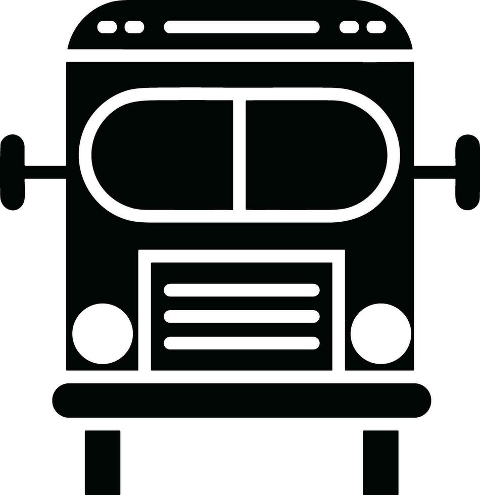 Bus transportation symbol icon vector image. Illustration of the silhouette bus transport public travel design image. EPS 10