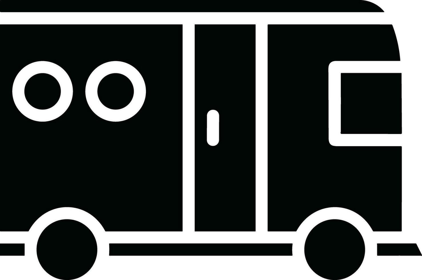 Bus transportation symbol icon vector image. Illustration of the silhouette bus transport public travel design image. EPS 10