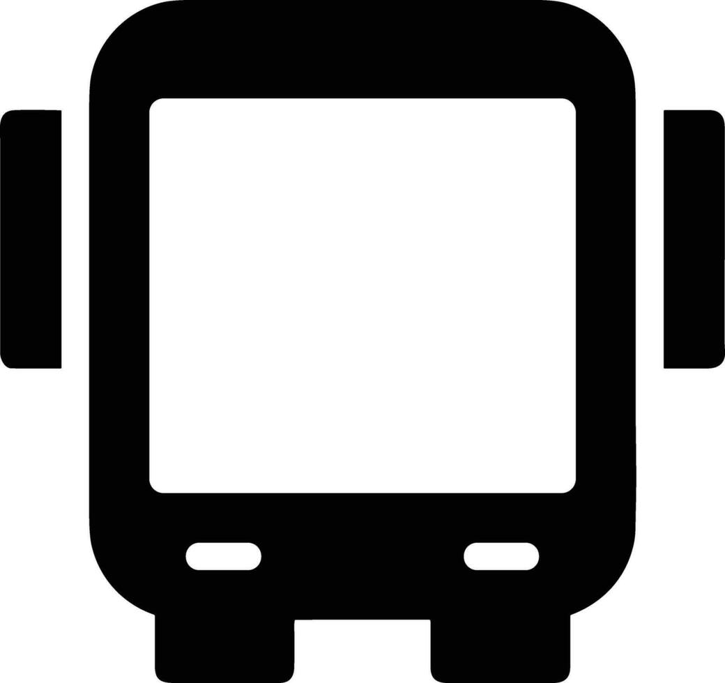Bus transportation symbol icon vector image. Illustration of the silhouette bus transport public travel design image. EPS 10