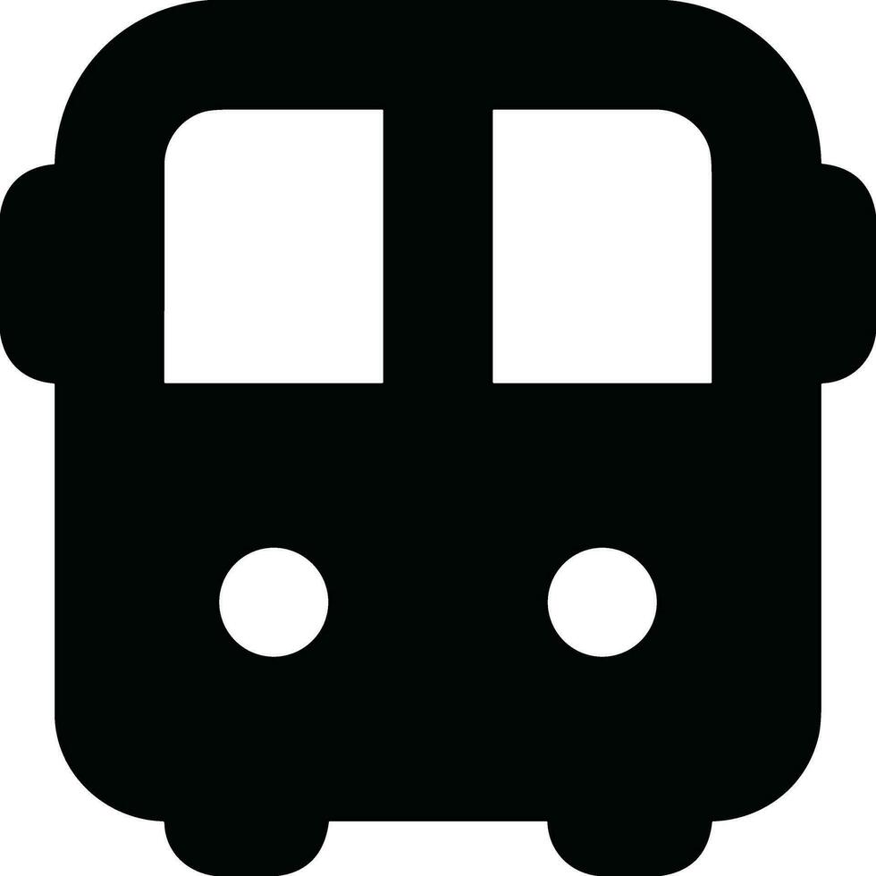 Bus transportation symbol icon vector image. Illustration of the silhouette bus transport public travel design image. EPS 10