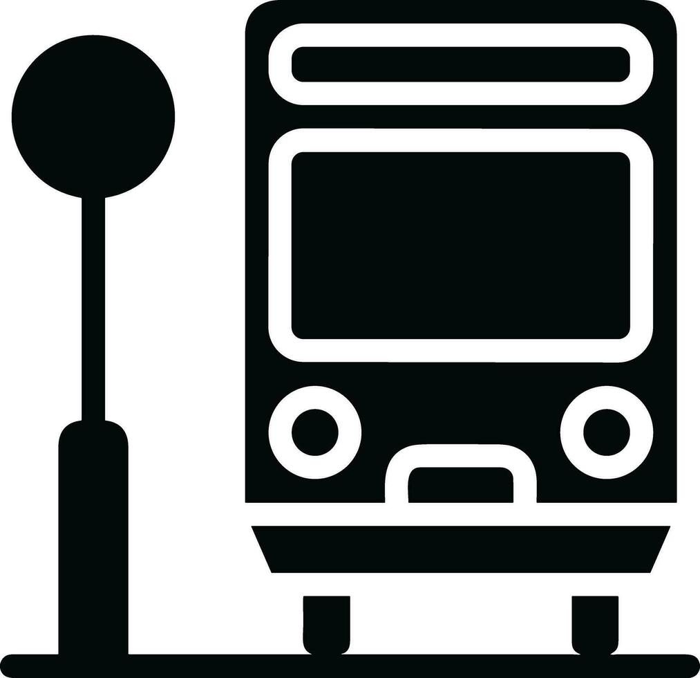 Bus transportation symbol icon vector image. Illustration of the silhouette bus transport public travel design image. EPS 10