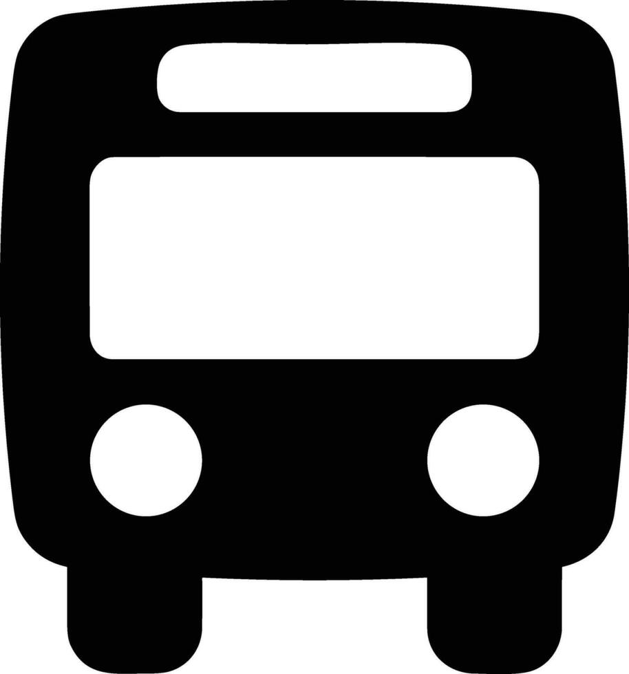 Bus transportation symbol icon vector image. Illustration of the silhouette bus transport public travel design image. EPS 10