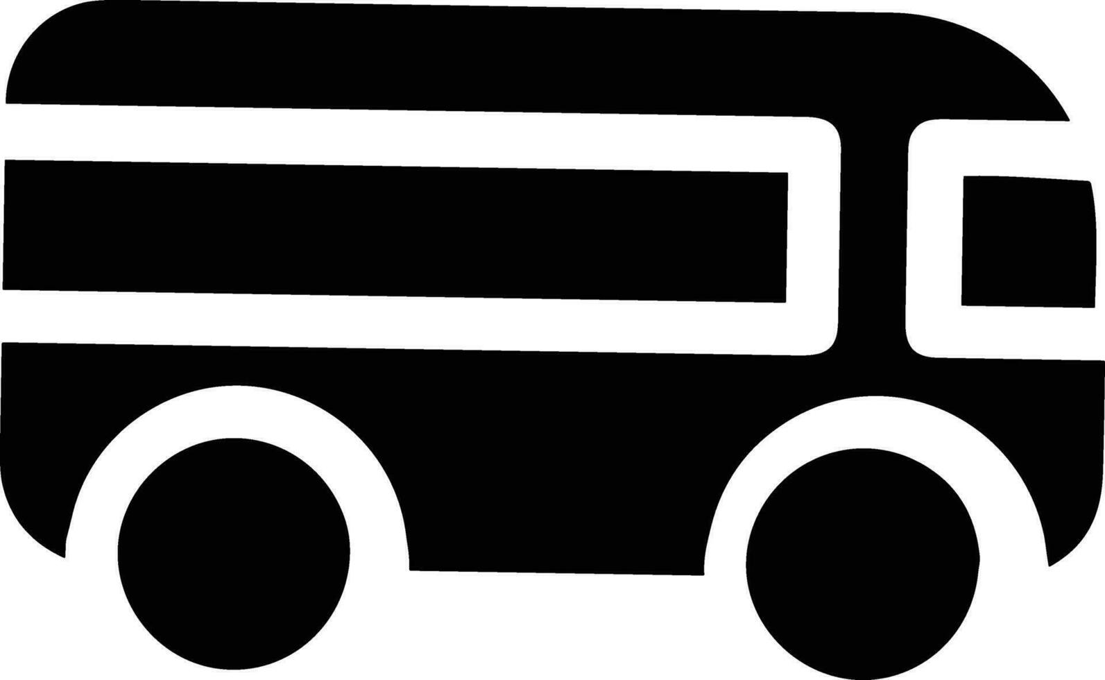 Bus transportation symbol icon vector image. Illustration of the silhouette bus transport public travel design image. EPS 10