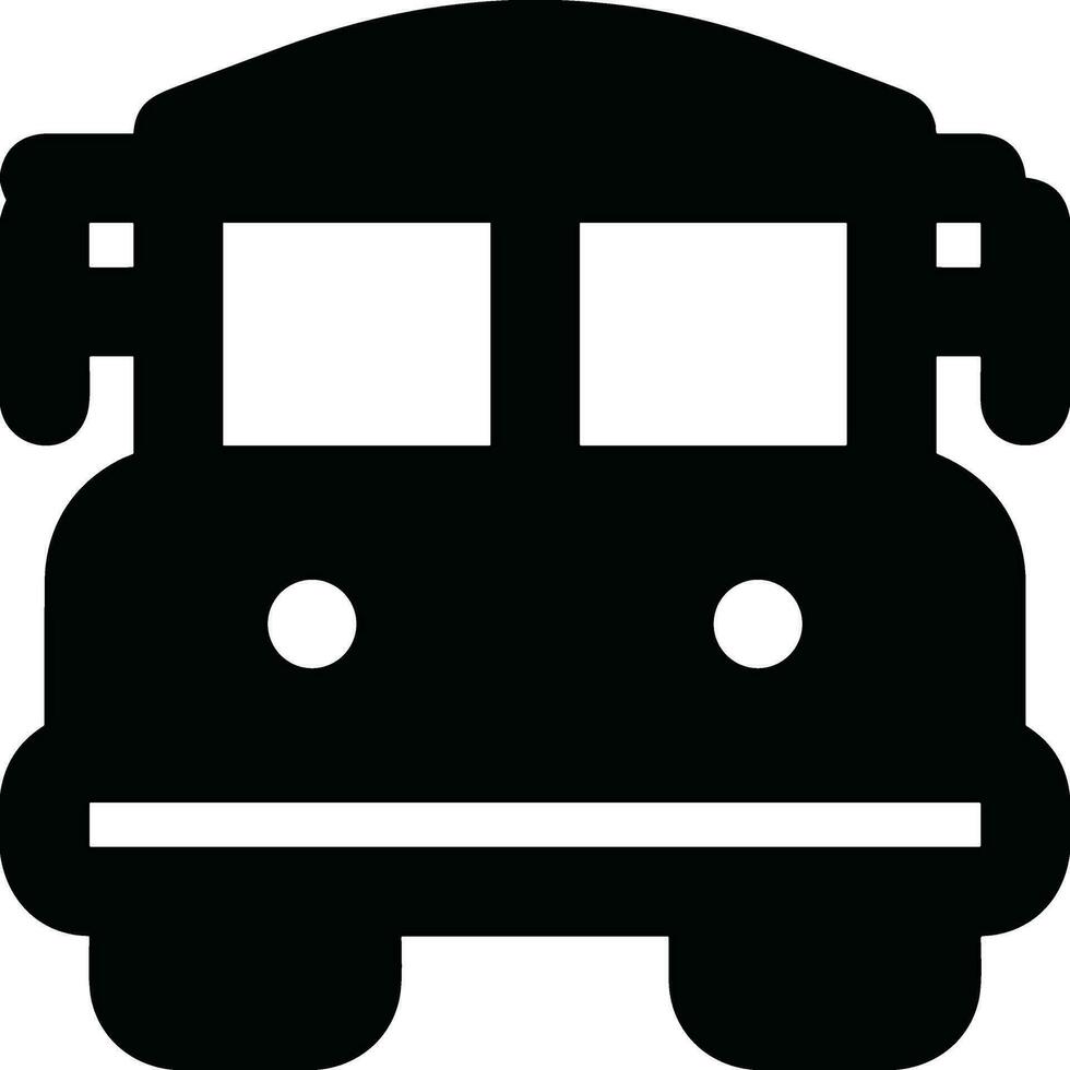 Bus transportation symbol icon vector image. Illustration of the silhouette bus transport public travel design image. EPS 10