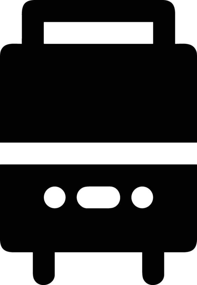 Bus transportation symbol icon vector image. Illustration of the silhouette bus transport public travel design image. EPS 10