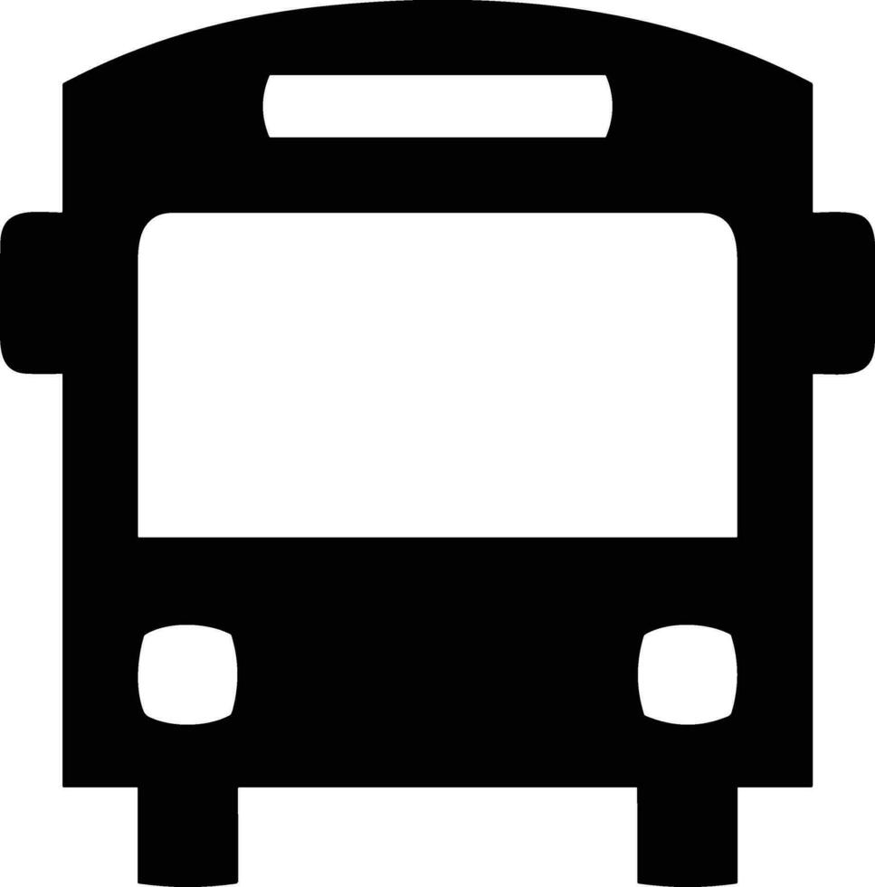 Bus transportation symbol icon vector image. Illustration of the silhouette bus transport public travel design image. EPS 10