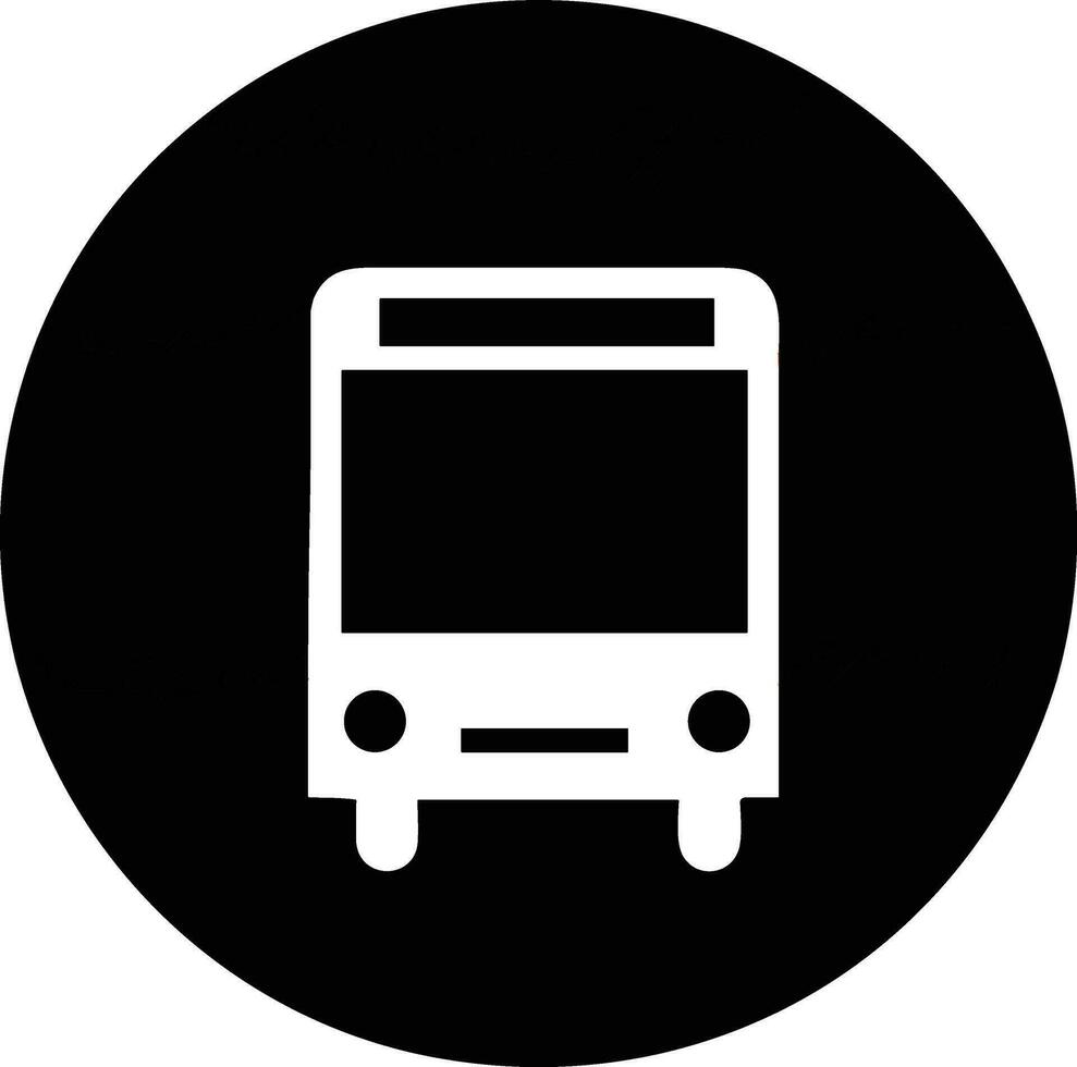 Bus transportation symbol icon vector image. Illustration of the silhouette bus transport public travel design image. EPS 10