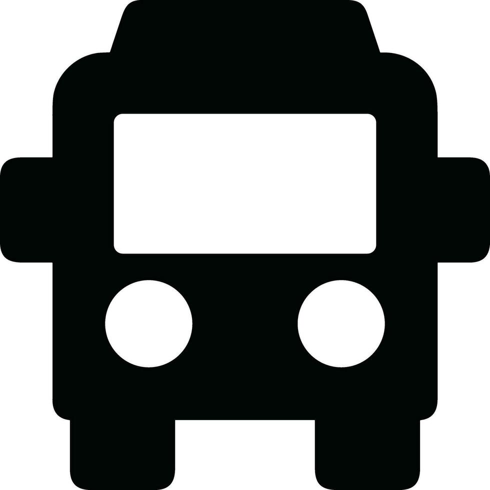 Bus transportation symbol icon vector image. Illustration of the silhouette bus transport public travel design image. EPS 10