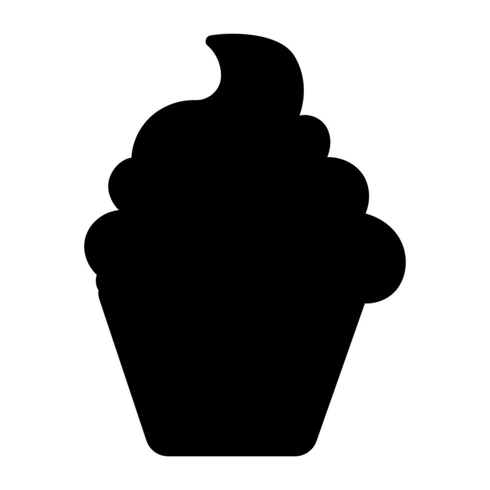 cupcake sweet halloween coffin black element icon vector