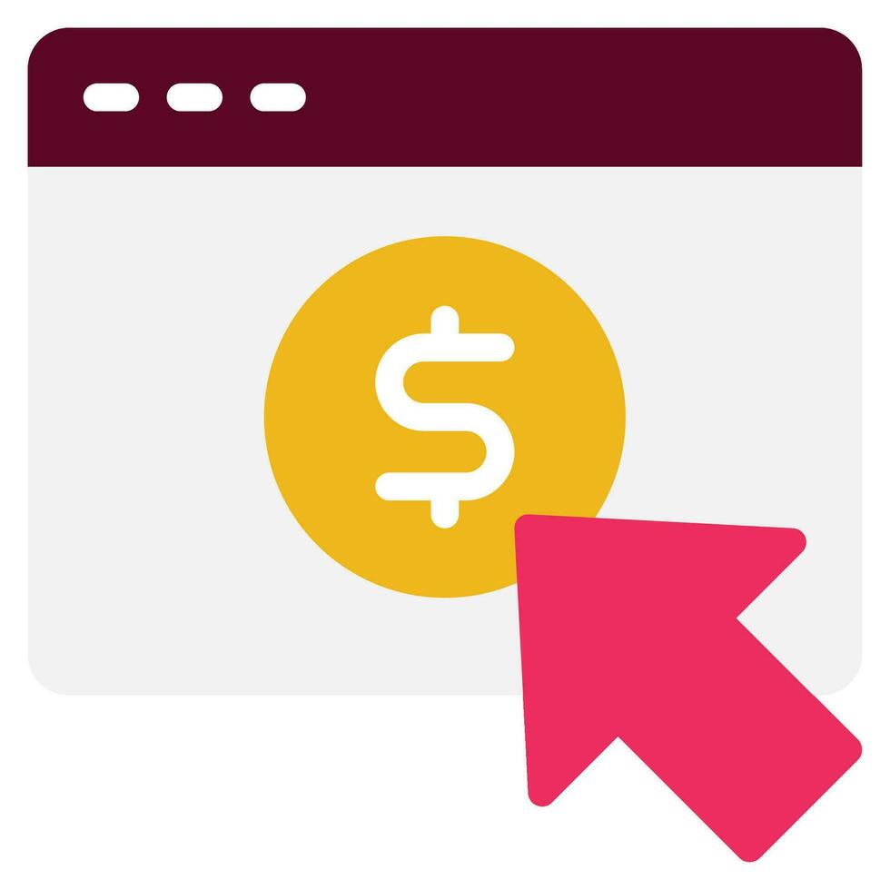 Pay per Click Advertising icon can be used for app, web, etc vector