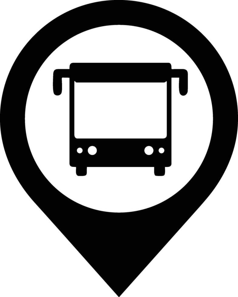 Bus transportation symbol icon vector image. Illustration of the silhouette bus transport public travel design image. EPS 10
